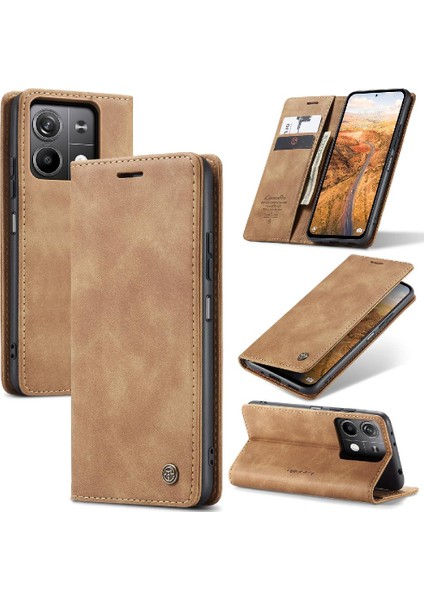 Xiaomi Redmi Not 13 Için Flip Case 5g Kılıf Kart Yuvası Kickstand Flip Folio (Yurt Dışından)