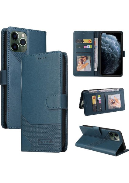 Iphone 11 Pro Max Premium Deri Üç Kart Yuvaları Için Flip Case (Yurt Dışından)