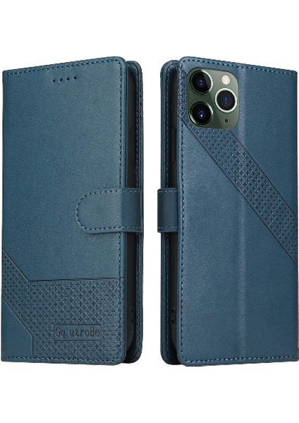 Iphone 11 Pro Max Premium Deri Üç Kart Yuvaları Için Flip Case (Yurt Dışından)