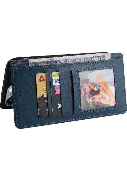 Iphone 11 Pro Max Premium Deri Üç Kart Yuvaları Için Flip Case (Yurt Dışından)
