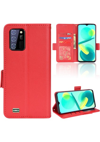 Oukitel C25 Cüzdan Pu Deri Kart Yuvaları Tutucu Yan Toka Için Kılıf (Yurt Dışından)