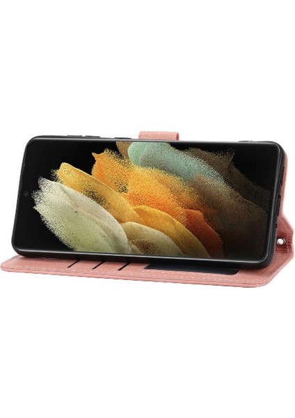 Samsung Galaxy S21 Ultra 5g Için Flip Case Kart Tutucu Pu Deri Kickstand (Yurt Dışından)