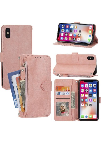 Iphone Xs Için Flip Case Pu Deri Kart Tutucu Manyetik Kapatma Kickstand (Yurt Dışından)