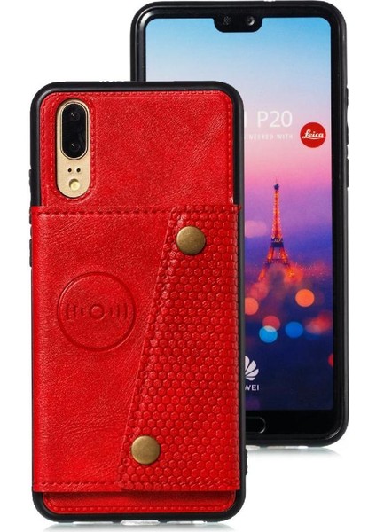Cüzdan Kılıf Için Huawei P20 Darbeye Koruyucu Buit Demir Cüzdan Kılıf (Yurt Dışından) indirimleri