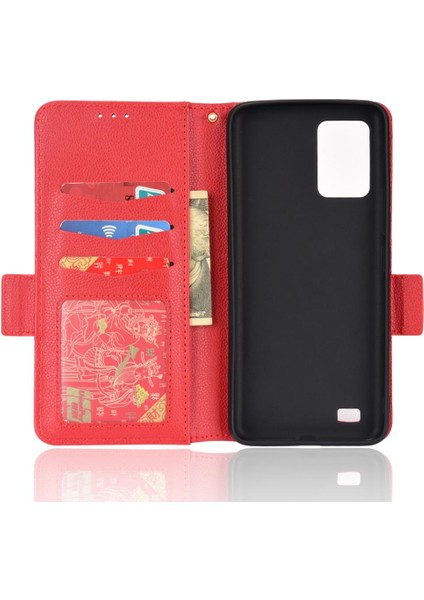 Oukitel C25 Cüzdan Pu Deri Kart Yuvaları Tutucu Yan Toka Için Kılıf (Yurt Dışından)
