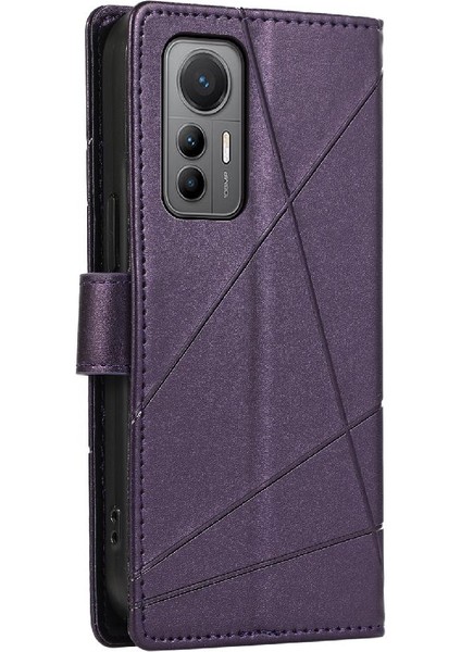 Xiaomi 12 Lite Için Flip Case Şok Emici Üç Kart Yuvaları Darbeye (Yurt Dışından)