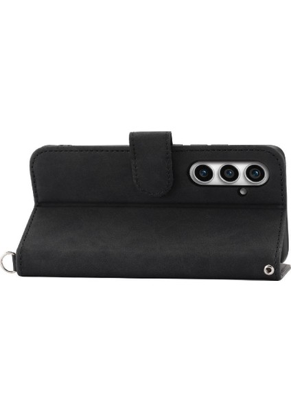 Samsung Galaxy S23 Fe Çoklu Kredi Kartı Yuvaları Bileklik Için Flip Case (Yurt Dışından)