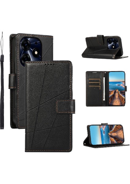 Tecno Spark 10 Pro Için Flip Case Darbeye Üç Kart Yuvaları Şok (Yurt Dışından)