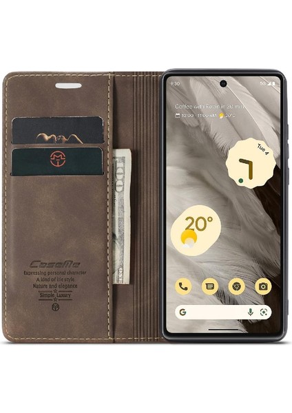 Google Pixel 7A Vintage Pu Deri Cüzdan Flip Için Flip Case Folio Kitap (Yurt Dışından)