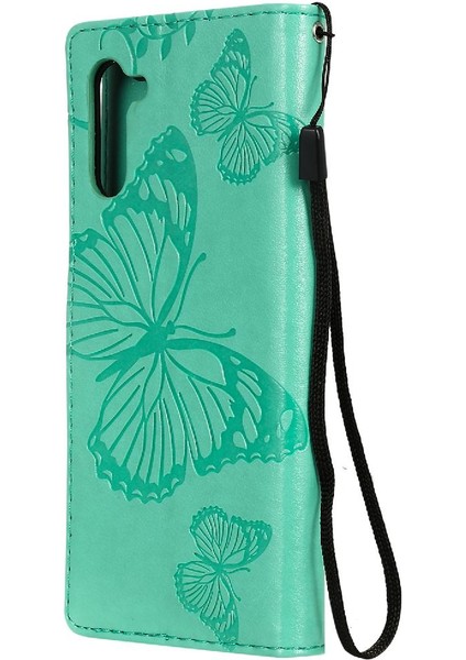 Samsung Galaxy Not 10 Için Kılıf Pu Deri Darbeye Kapak Flip Kickstand (Yurt Dışından)