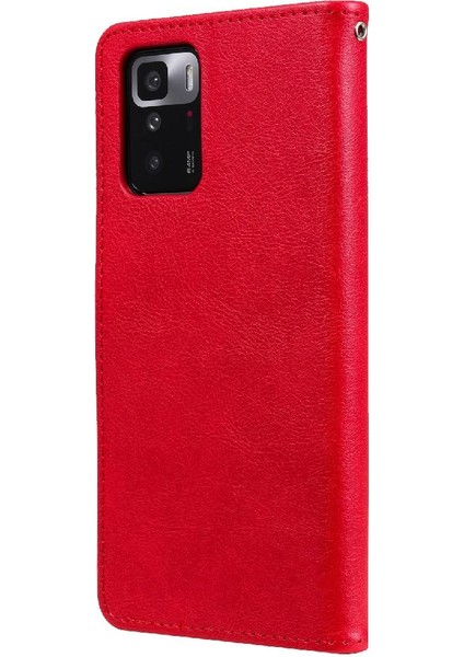 Xiaomi Redmi Not 10 Pro 5g Için Flip Case Iş Cüzdan Telefon Kılıfı ile (Yurt Dışından)