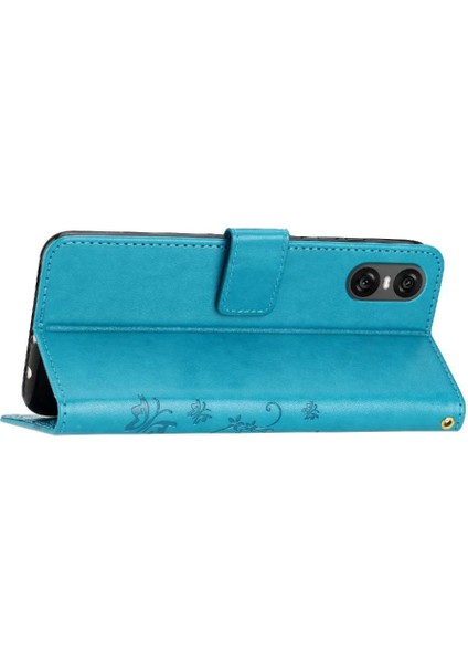Sony Xperia 10 Vı Için Filp Durumda Bilek Kayışı Manyetik Kapatma Kickstand Pu (Yurt Dışından) fırsatları