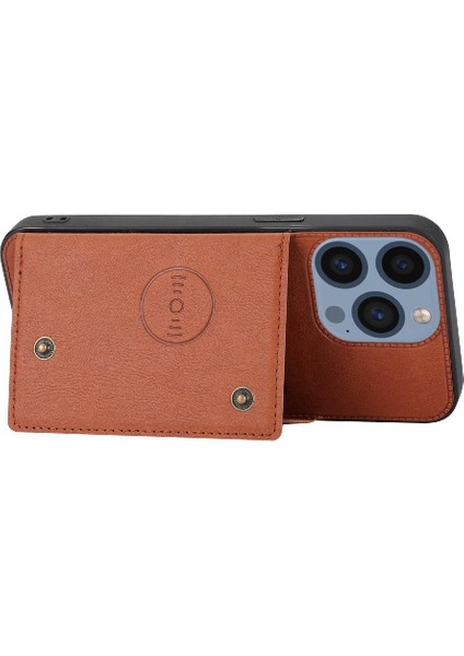 Cüzdan Kılıf iphone 15 Pro Kart Tutucu Cüzdan Kılıf Darbeye Buit (Yurt Dışından)