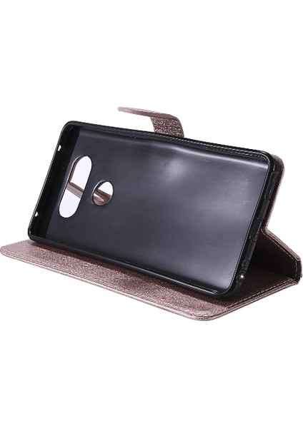 Lg V20 Için Flip Case Kart ile Yüksek Kaliteli Deri Klasik Düz Renk (Yurt Dışından) fırsatları