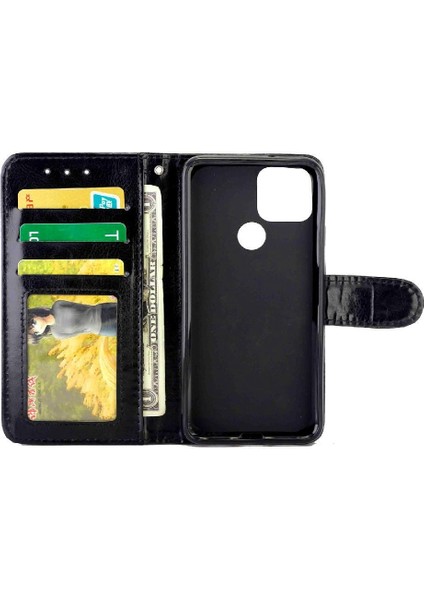 Google Piksel 5 Manyetik Kapatma Kart Tutucu Pu Deri Için Flip Case (Yurt Dışından)
