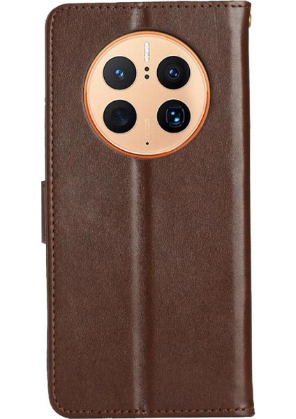 Huawei Mate 50 Pro Için Filp Durumda Manyetik Kapatma Kart Tutucu Bilek Kayışı (Yurt Dışından)