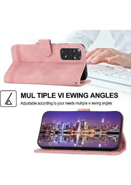 Xiaomi Redmi Not 11 Için Flip Case 4g Premium Manyetik Kapatma Bileklik (Yurt Dışından)