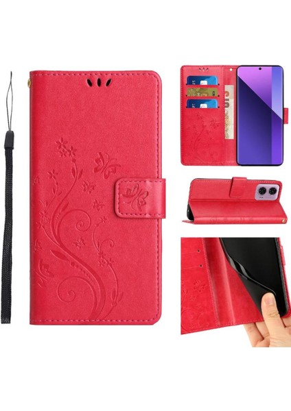 Motorola Moto G24 Kart Tutucu Pu Deri Bilek Kayışı Kapatma Için Filp Durumda (Yurt Dışından)