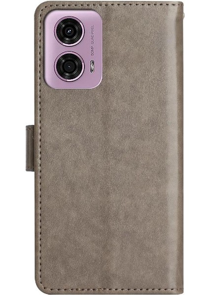 Motorola Moto G24 Kart Tutucu Pu Deri Bilek Kayışı Kapatma Için Filp Durumda (Yurt Dışından) indirimleri