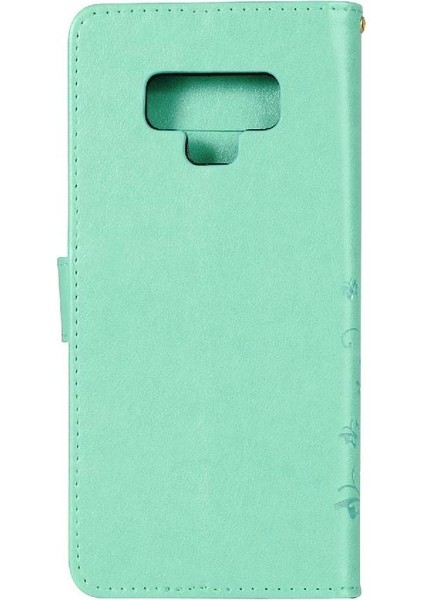 Samsung Galaxy Not 9 Bilek Kayışı Için Filp Durumda Kart Tutucu Kickstand Pu (Yurt Dışından)