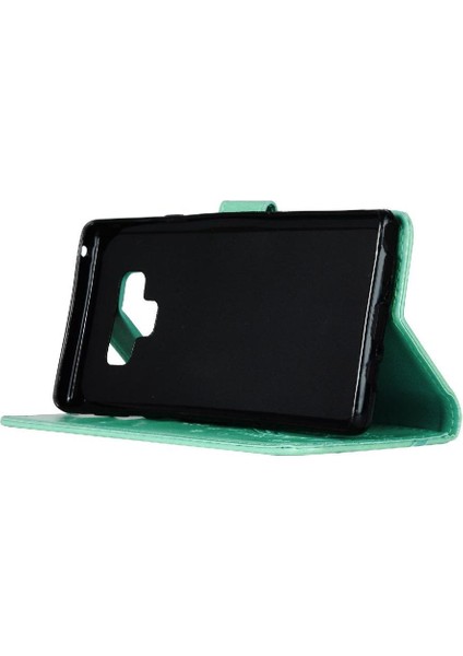 Samsung Galaxy Not 9 Bilek Kayışı Için Filp Durumda Kart Tutucu Kickstand Pu (Yurt Dışından)