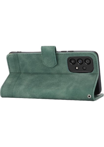 Samsung Galaxy A53 Kart Yuvaları Bileklik Manyetik Kapatma Için Flip Case (Yurt Dışından)