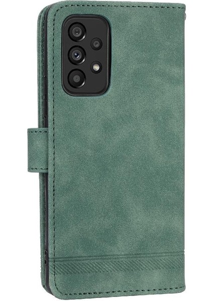 Samsung Galaxy A53 Kart Yuvaları Bileklik Manyetik Kapatma Için Flip Case (Yurt Dışından)