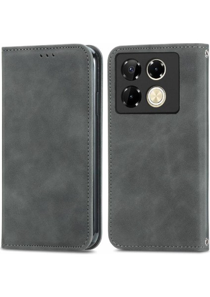 Infinix Not 40 Pro 4g Için Flip Case Basit Iş Kapak Kapak Cüzdan (Yurt Dışından)