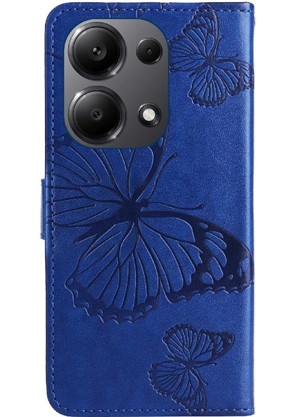 Xiaomi Poco M6 Pro 4g Için Flip Case Pu Deri Kart Yuvası Standı ile Çevirin (Yurt Dışından)