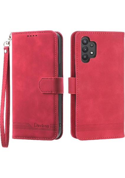 Samsung Galaxy A32 4g Bileklik Premium Kart Yuvaları Manyetik Için Flip Case (Yurt Dışından) fiyatları