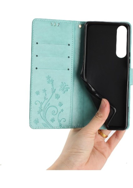 Sony Xperia 5 V Kickstand Kart Tutucu Için Filp Durumda Manyetik Kapatma Bilek (Yurt Dışından) fırsatları