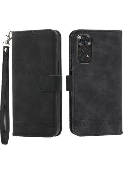 Xiaomi Redmi Not 11 Için Flip Case 4g Premium Manyetik Kapatma Bileklik (Yurt Dışından)