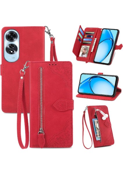 Oppo A60 4g Flip Fermuar Tarzı Iş Cüzdan Çoklu Kart Için Flip Case (Yurt Dışından)