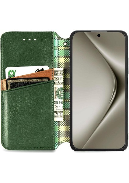 Huawei Pura 70 Pro Için Flip Case Kapak Zarif Iş Cüzdan (Yurt Dışından) modelleri