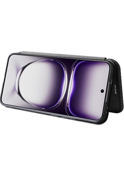 Oppo Oppo 12 5g Manyetik Karbon Fiber Tam Koruma Flip Case Için Flip Case (Yurt Dışından) fiyatları