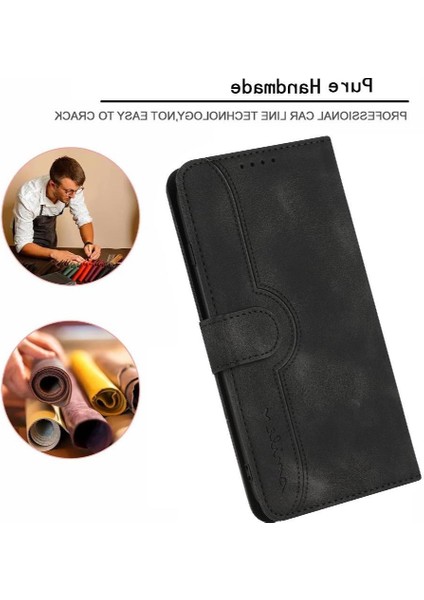 Xiaomi Redmi 13 Kılıf Cüzdan Premium Pu Dahili Mıknatıs ile Uyumlu (Yurt Dışından)