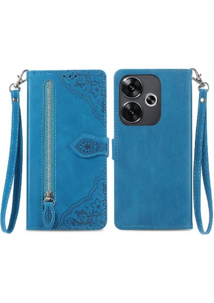 Xiaomi Poco F6 Cüzdan Çok Renkli Iş Flip Fermuar Tarzı Için Flip Case (Yurt Dışından)