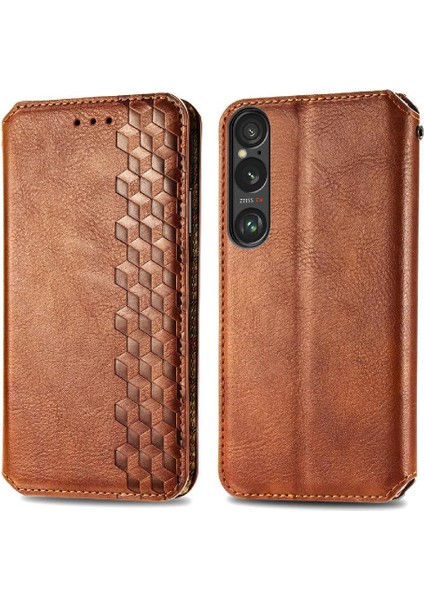 Sony Xperia 1 Vı Için Flip Case Deri Kılıf Kapak Kapak Cüzdan Fonksiyonu (Yurt Dışından)