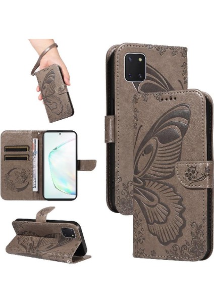 Samsung Galaxy NOTE10 Lite Yüksek Kaliteli Deri Kredi ile Flip Case (Yurt Dışından)