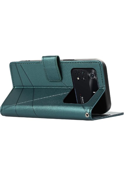 Xiaomi Poco M4 Pro Darbeye Üç Kart Yuvaları Şok Için Flip Case (Yurt Dışından)