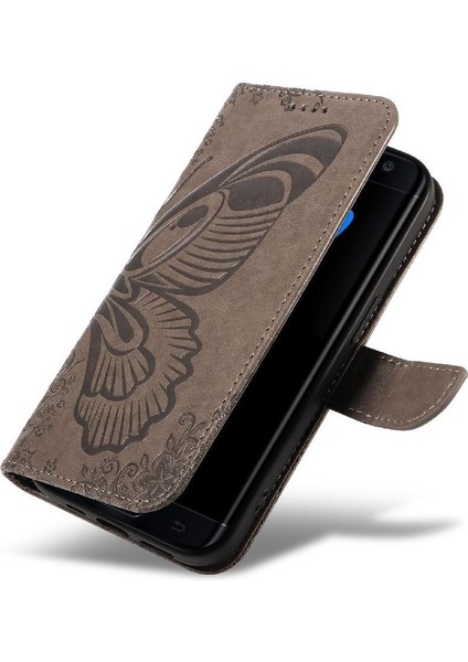 Kredi Kartı Yuvası Yüksek Kaliteli Deri ile Samsung Galaxy S7 Için Flip Case (Yurt Dışından) indirimleri
