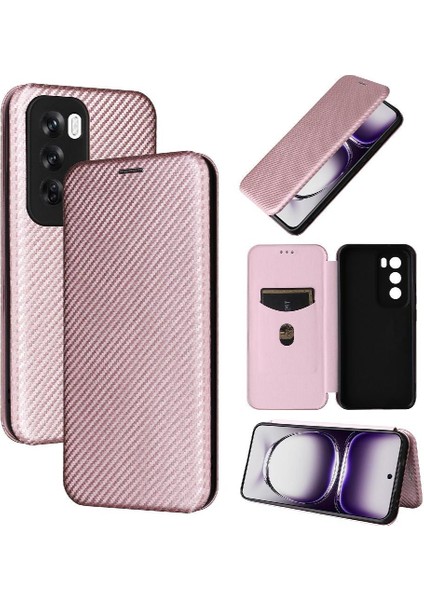 Oppo Oppo 12 5g Manyetik Karbon Fiber Tam Koruma Flip Case Için Flip Case (Yurt Dışından)