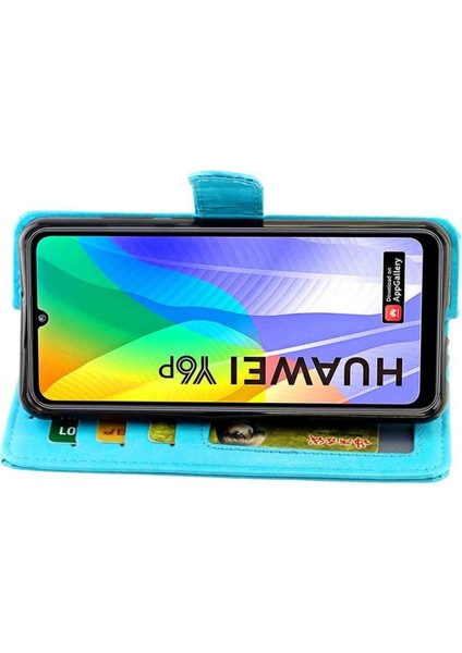 Huawei Y6P Kickstand Pu Deri Darbeye Dayanıklı Kart Tutucu Için Flip Case (Yurt Dışından) indirimleri
