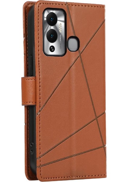 Manyi Mall Infinix Sıcak 12 Oyun Için Flip Case Kickstand Şok Emici Üç Kart (Yurt Dışından)