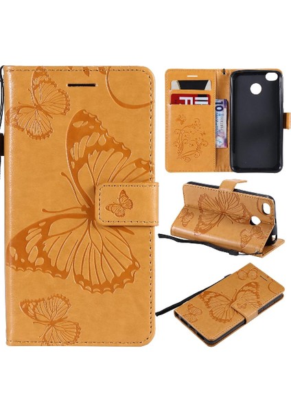 Kart Yuvası ile Xiaomi Redmi 4x Pu Deri Manyetik Kapak Için Flip Case (Yurt Dışından)