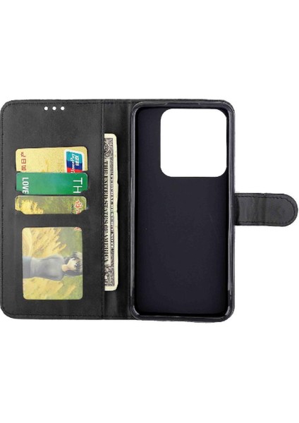 Xiaomi 14 Pro Pu Deri Manyetik Kapatma Kickstand Kart Için Filp Durumda (Yurt Dışından)