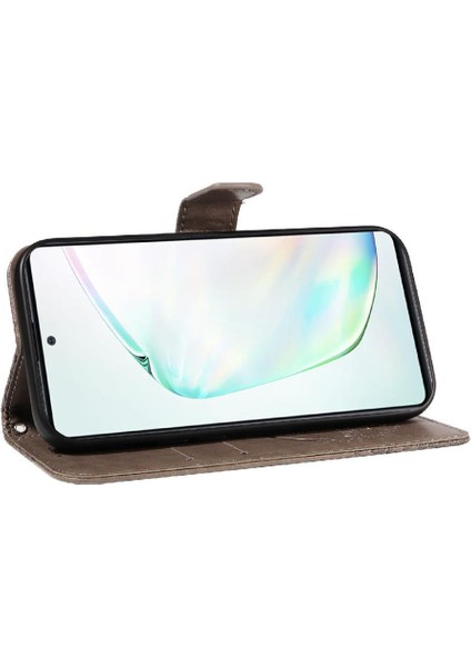 Samsung Galaxy NOTE10 Lite Yüksek Kaliteli Deri Kredi ile Flip Case (Yurt Dışından)