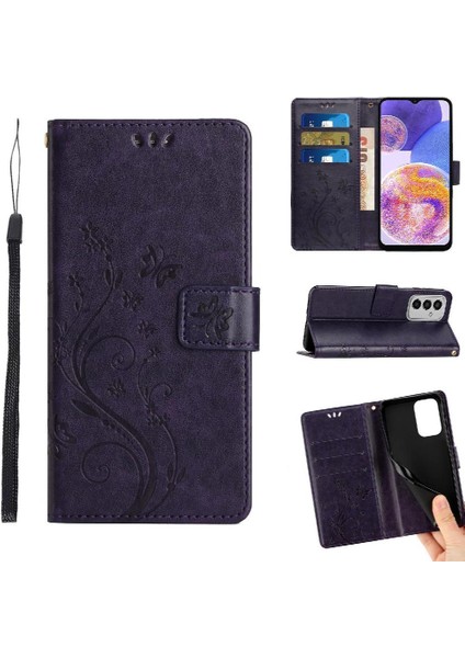 Samsung Galaxy M13 Için Filp Durumda Kart Tutucu Pu Deri Manyetik Kapatma (Yurt Dışından)