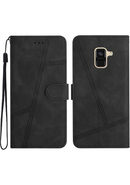 Samsung Galaxy A8 Için Flip Case 2018 Flip Folio Kart Yuvaları Tutucu Manyetik (Yurt Dışından)