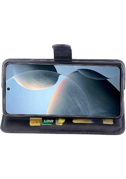 Xiaomi Poco X6 Pro Için Filp Durumda Tam Koruma Kartı Tutucu Kickstand Pu (Yurt Dışından)